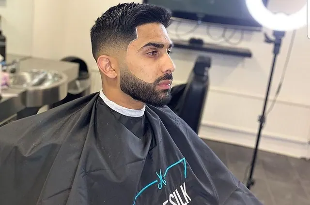 A fade and beard at Pure Silk